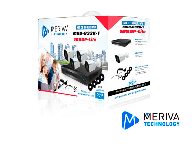 KIT 4X4 1080P-L MHD-832K-T DVR MSDV-810-04+ 4 MBASHD2202+CBL